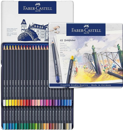 Colección de Lápices de Colores Profesionales Faber-Castell en Estuche Metálico