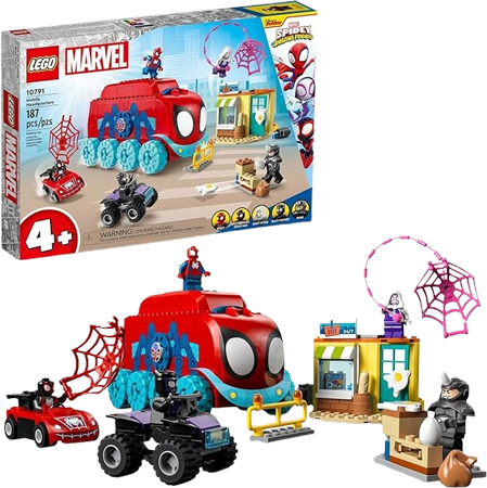 Spider-Man LEGO Avonturenbasis met 3 Voertuigen