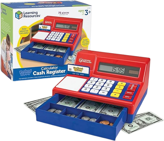 Solar-Powered Teaching Cash Register with Real Sounds