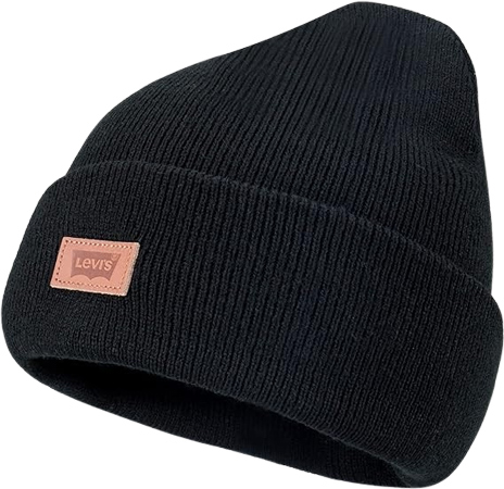 Gorro Beanie Levi's con Detalle de Cuero