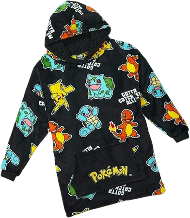 Pikachu Fleece Deken-Hoodie