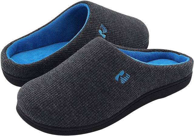 Pantuflas de Memory Foam con Suela Resistente para Interior y Exterior