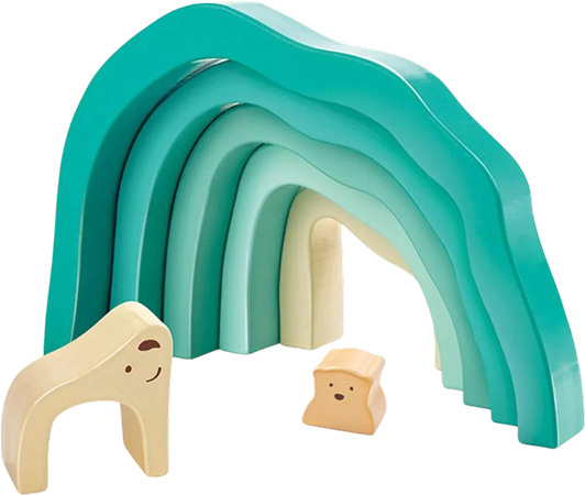 Polar Bear Building Blocks with Curved Shapes