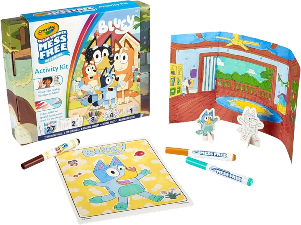 Bluey Malbuch-Set mit Color Wonder Stiften