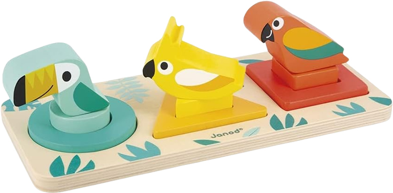 Tropical Bird Shape Sorter