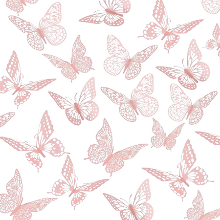 Metallic 3D Butterfly Gallery Set