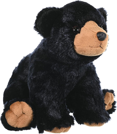 Oso Negro de Peluche Suave y Abrazable