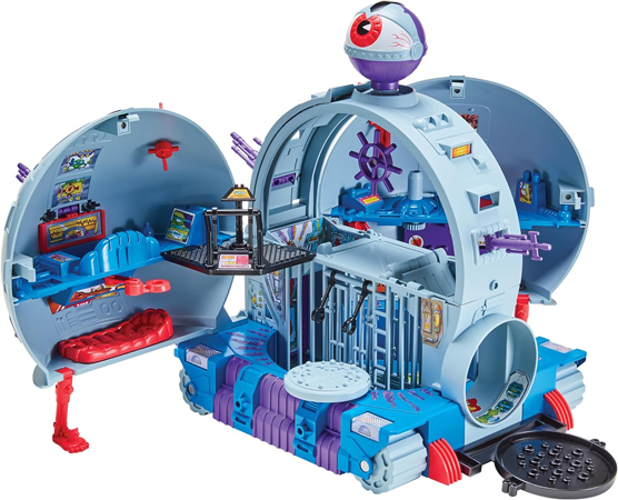 Base Tecnodrome de las Tortugas Ninja con Trampas Mecánicas
