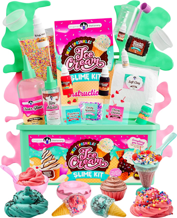 Slime-kit med dessertbutik