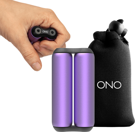 Roller Antistress in Alluminio Viola - Strumento Fidget Silenzioso
