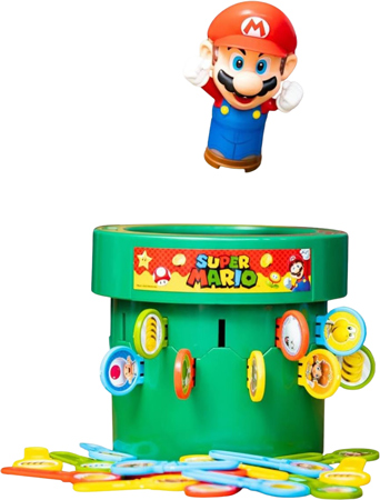 Mario Tunnspel med Fjädermekanik
