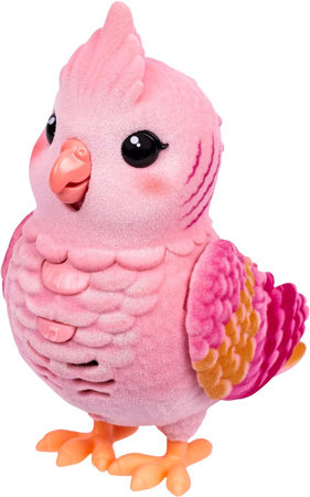 Oiseau Interactif Rose avec Cage de Transport