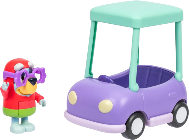 Bluey Spielauto mit Oma Janet Figur