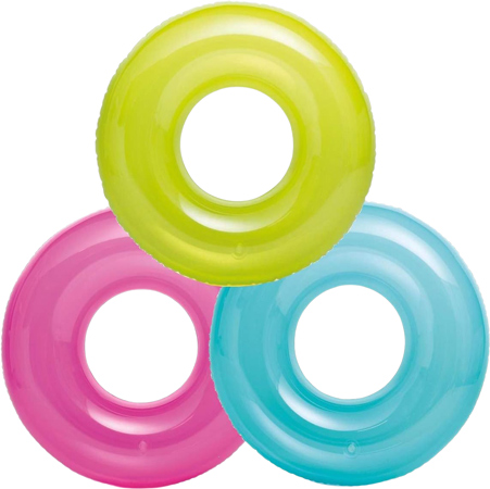 Genomskinliga poolringar i 3-pack