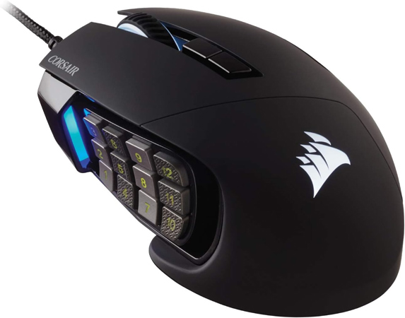 Gaming-Maus mit programmierbaren Seitentasten