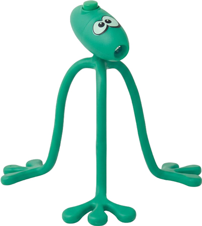 Biegbare LED-Leuchte mit Spielfigur-Design