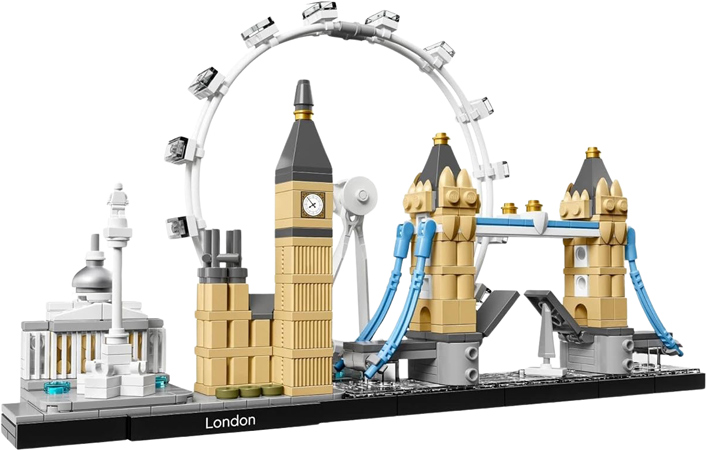 LEGO Architecture London med fem berömda byggnader