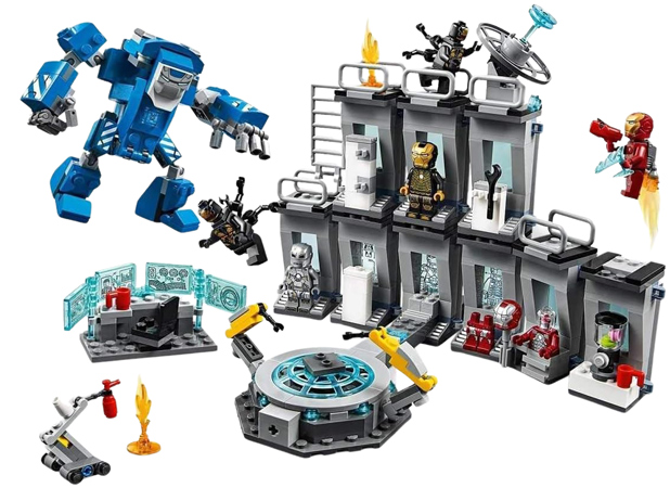 Set de Construcción del Taller de Armaduras de Iron Man