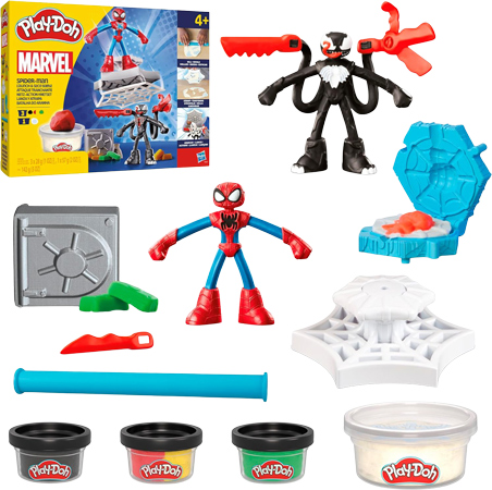 Spider-Man Play-Doh Netz-Werfer Kampfset mit Venom