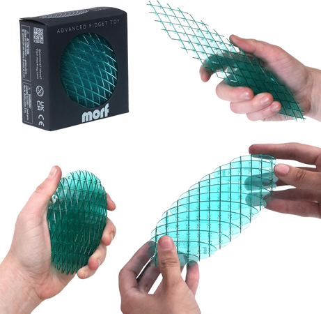 Regnbågsskimrande fidget-mask