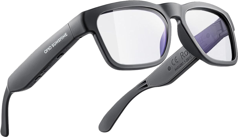 Smart-Brille mit integrierten Bluetooth-Lautsprechern