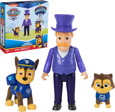 Figuras de Paw Patrol Chase contra el Alcalde Humdinger