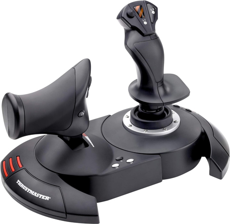 Thrustmaster flygstyrspak med gasreglage