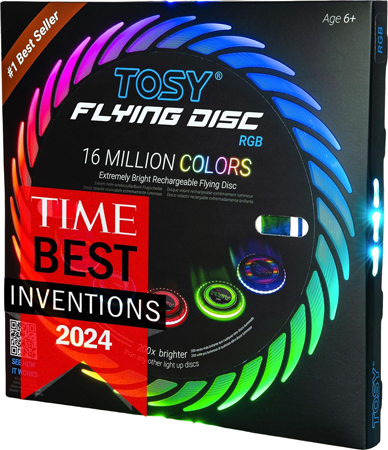 Frisbee Luminoso con LED Multicolore
