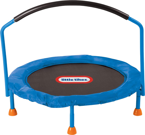 Little Tikes Trampolín Interior de 90cm con Barra de Apoyo