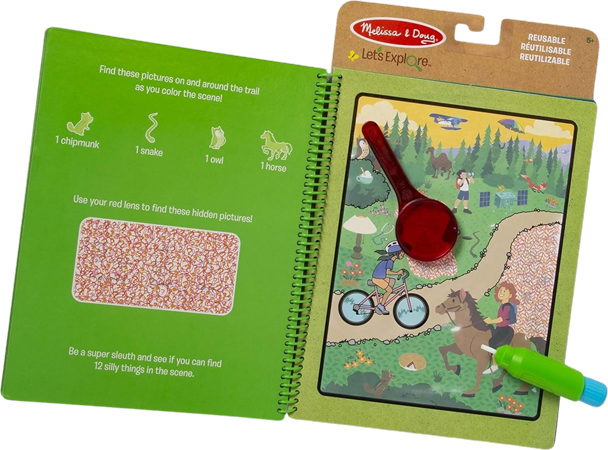 Libro de agua reutilizable de aventuras al aire libre