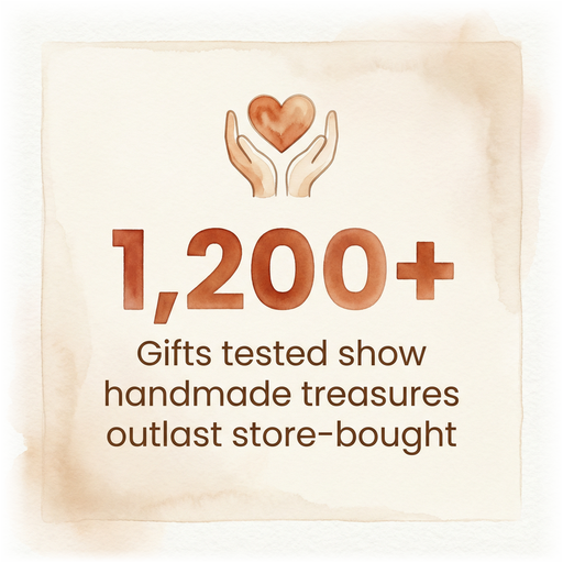 Stat showing 1200 plus gifts tested reveal handmade treasures outlast store-bought