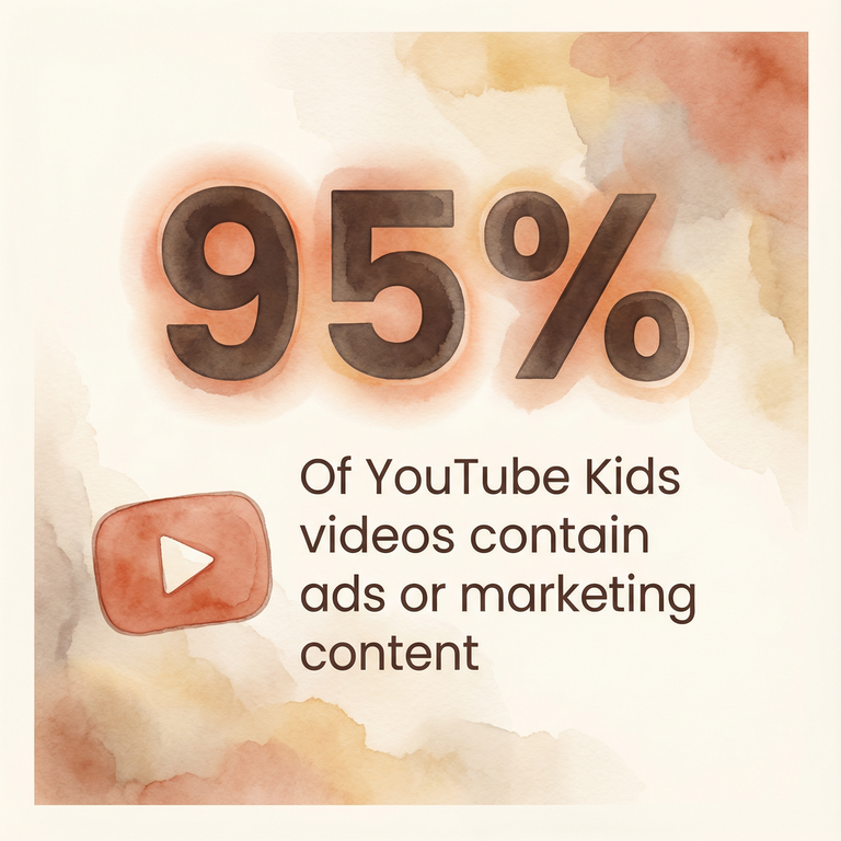 95 percent of YouTube Kids videos contain ads or marketing content