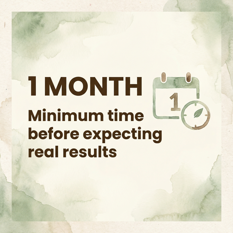 Stat box showing one month minimum time before expecting gratitude practice results