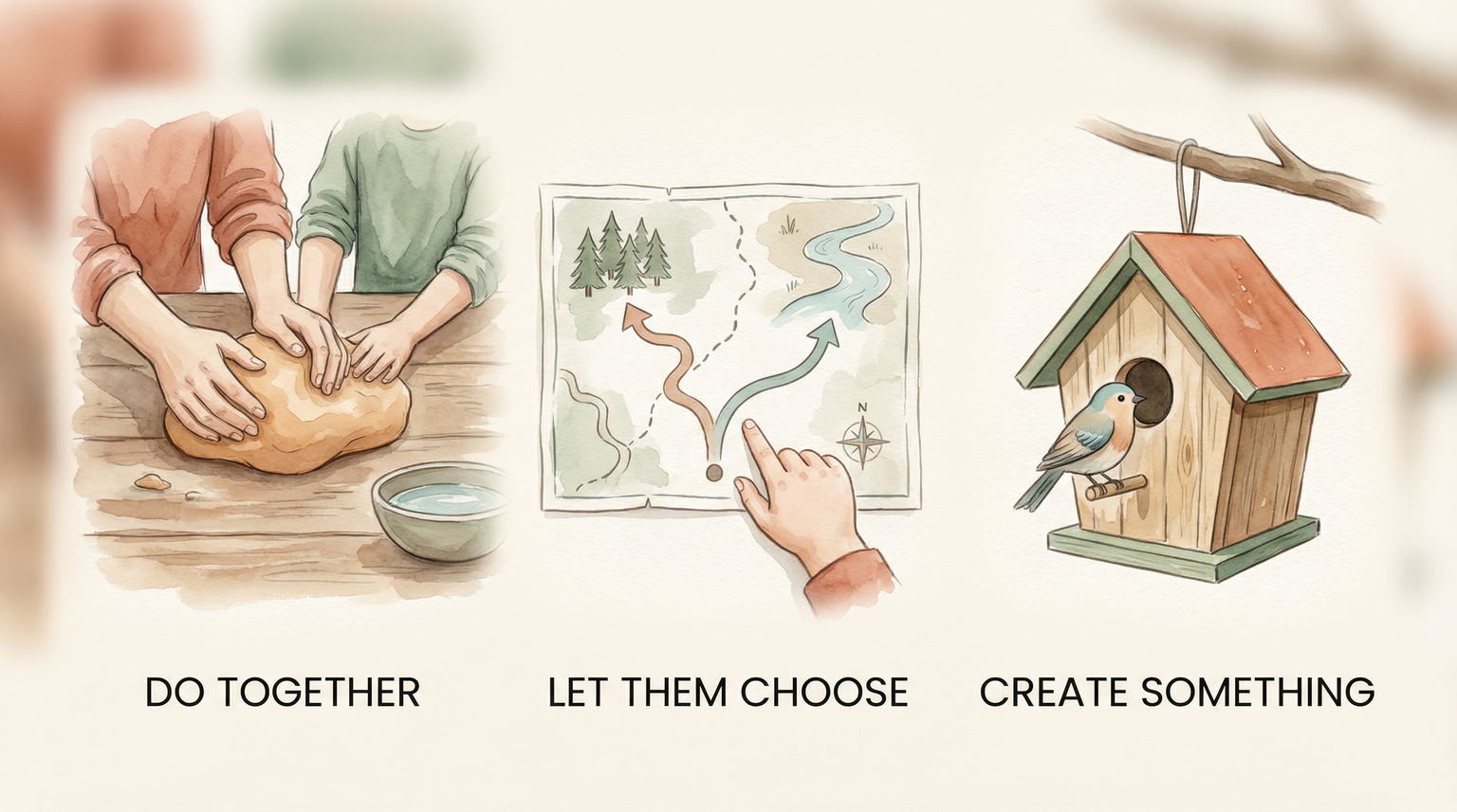 Three principles for meaningful dates: do together, let them choose, create something